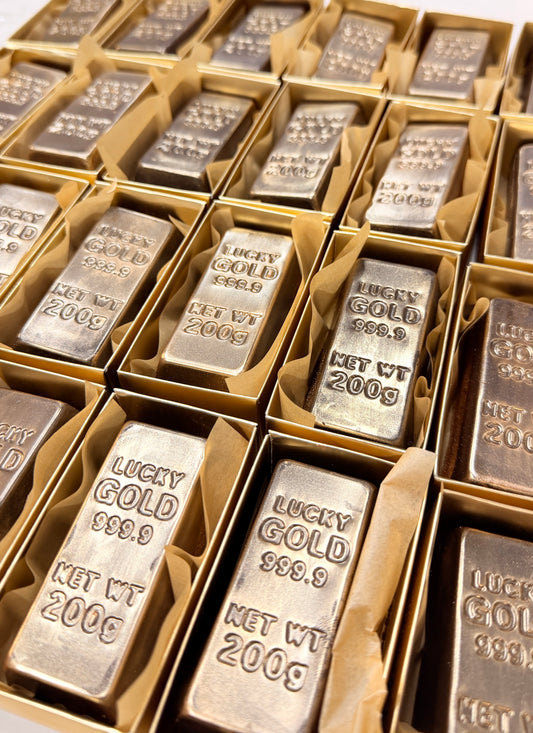 【極致奢華】LUCKY GOLD 999.9 朱古力金磚米粉費南雪