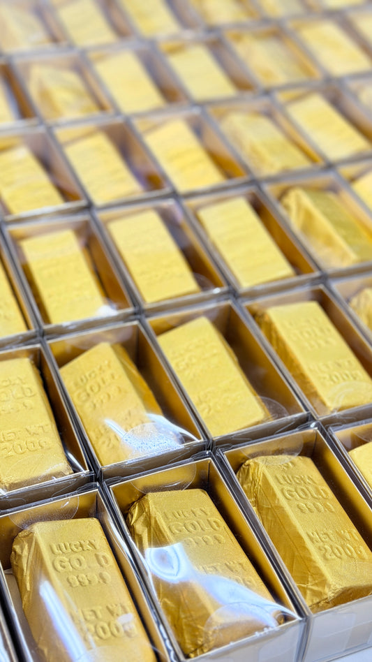 【極致奢華】LUCKY GOLD 999.9 朱古力金磚米粉費南雪